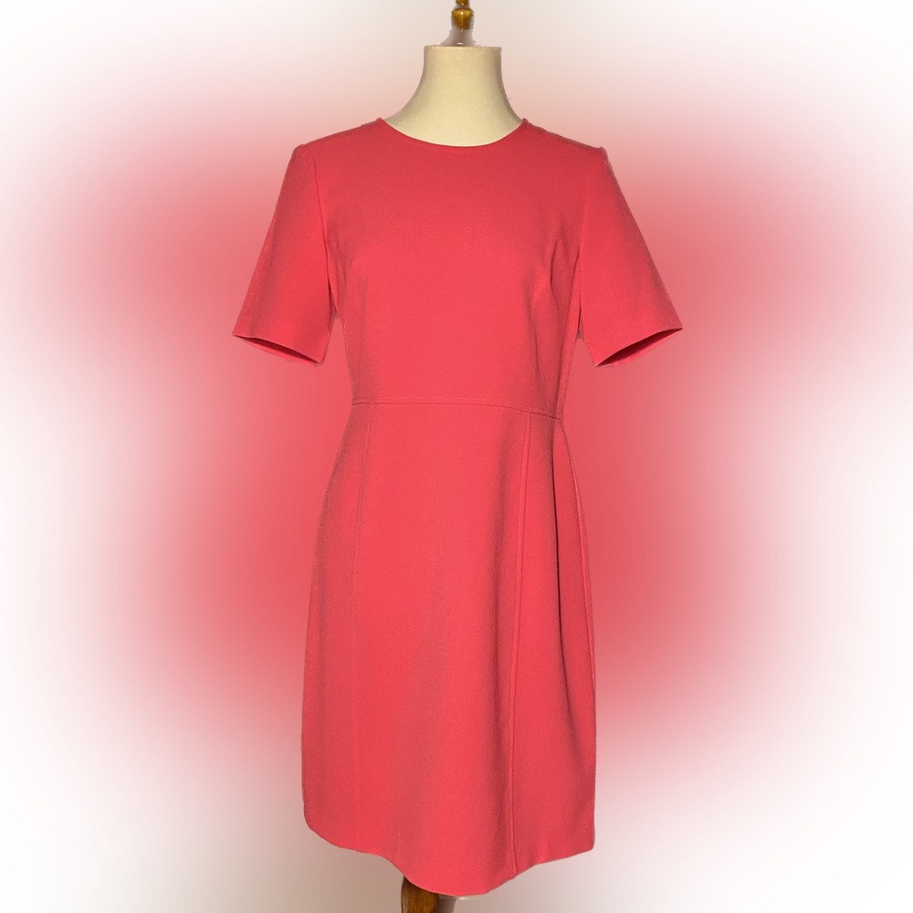 Hot pink shift dress